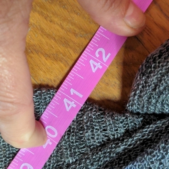 Mossimo Medium Gray Cozy Knit‎ Hooded Duster Sweater - Picture 10 of 10